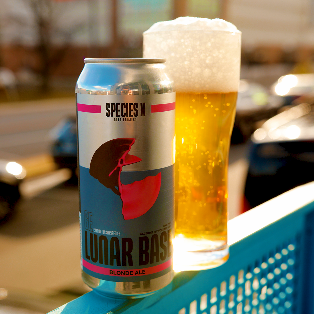 Lunar Base is a blonde ale brewed at Species X Beer Project.