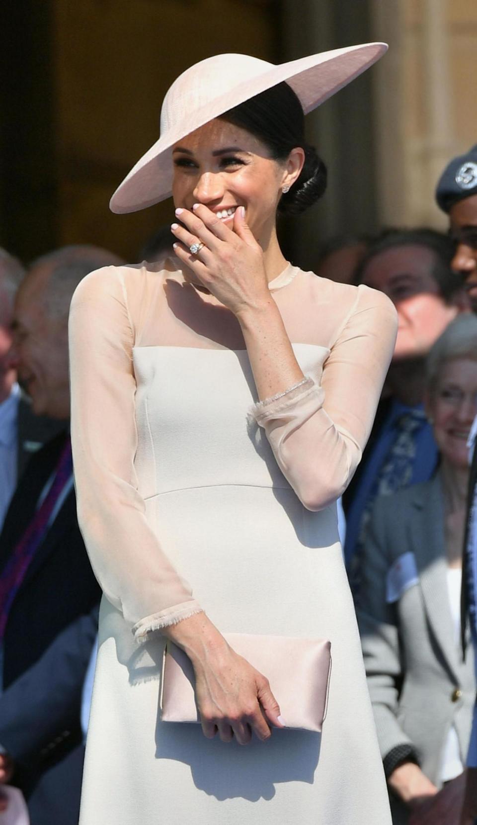 The Duchess of Sussex at a garden party at Buckingham Palace (PA Wire/PA Images)