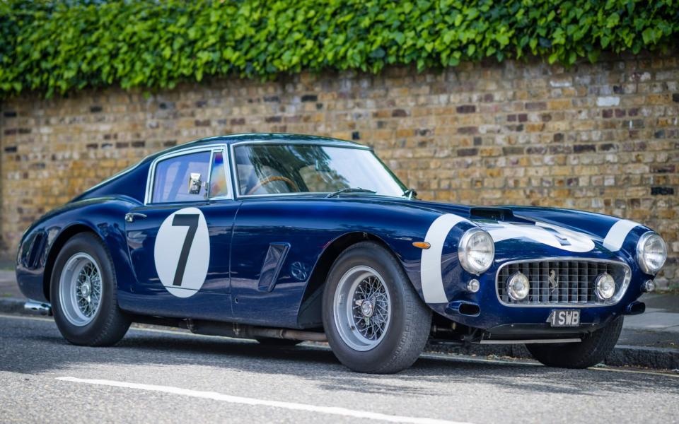 The Ferrari 250 GT SWB in which Stirling Moss famously won the 1960 Goodwood TT race forms part of the exhibition at the Design Museum - Andrew Crowley