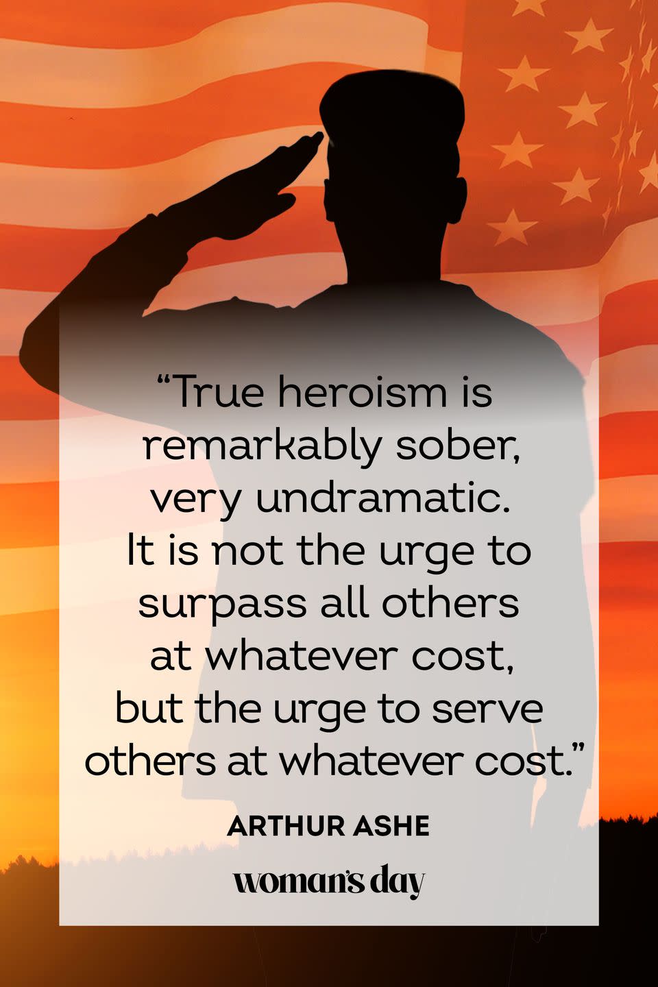 veterans day quotes arthur ashe