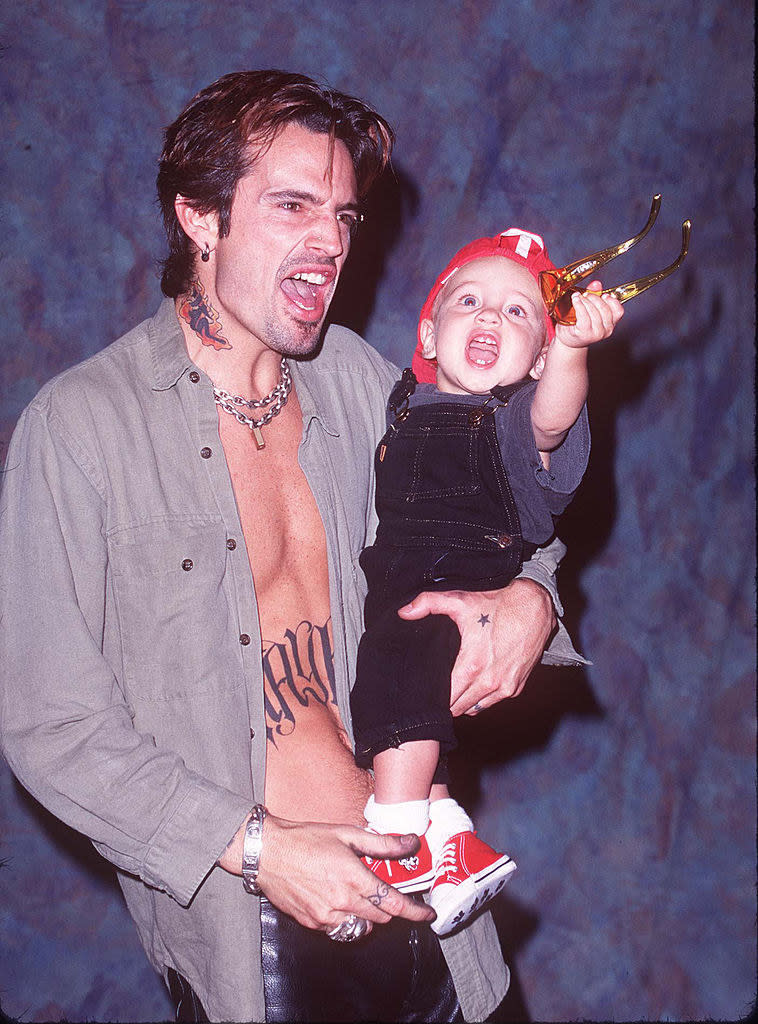 Tommy Lee and his son, Brandon Thomas Lee