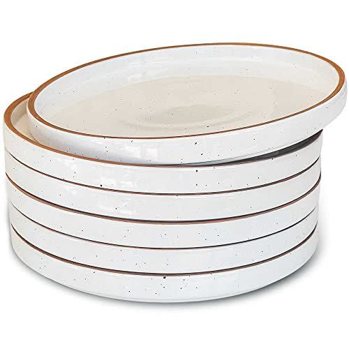 4) Mora Ceramic Flat Plates (Set of 6)