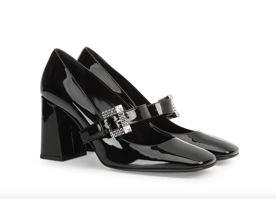 Sergio Rossi Twenty Buckle Black Pumps