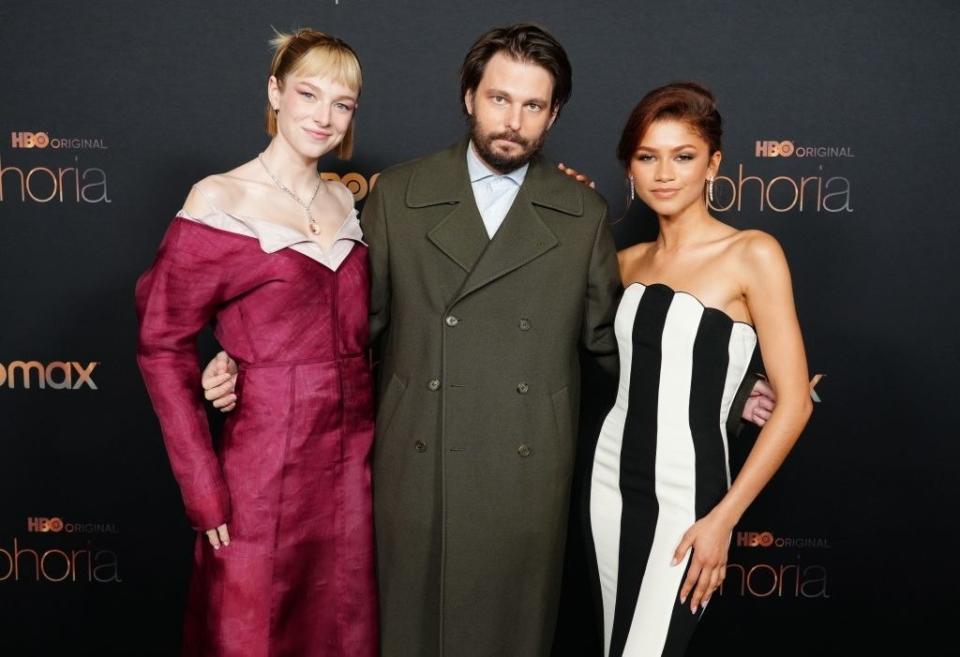 Hunter Schafer, Sam Levinson, and Zendaya