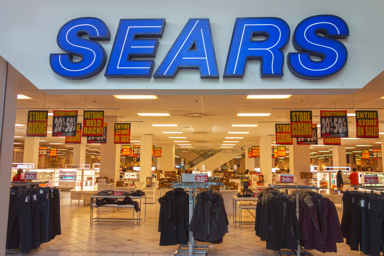 Sears store with closing signs