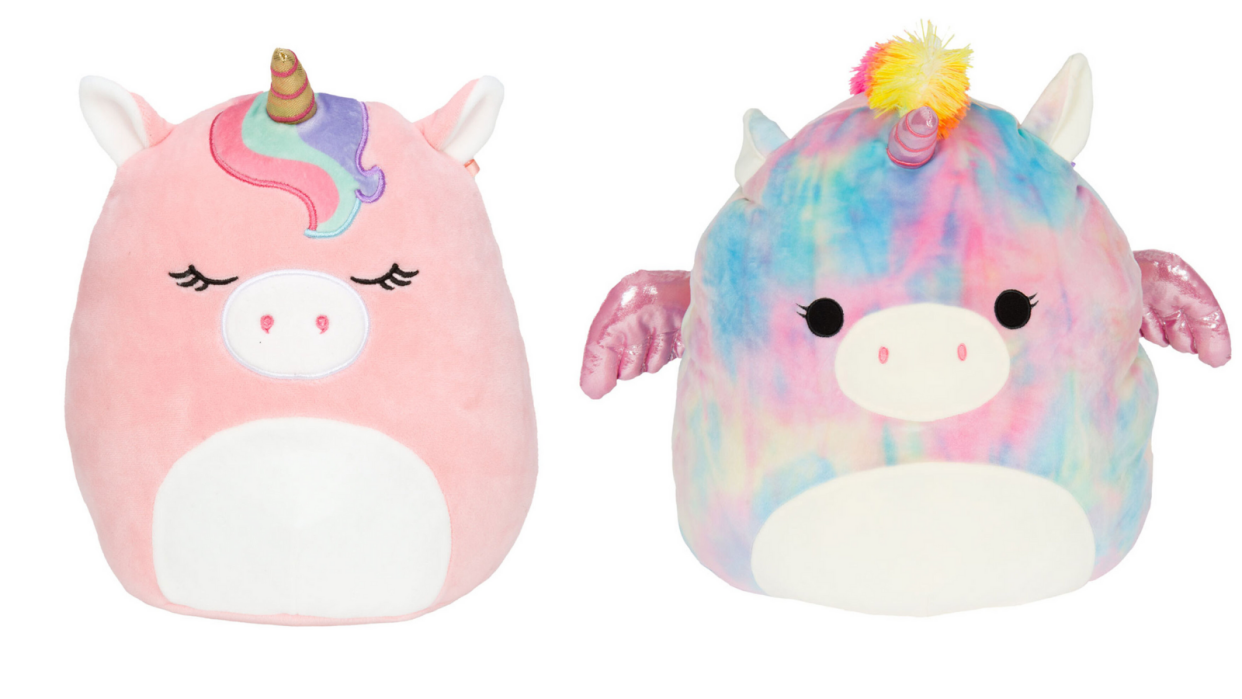 These adorable unicorns are some of the Squishmallows still available online.