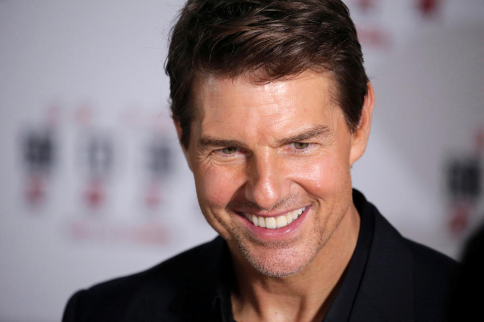 Cast member Tom Cruise attends a news conference promoting his upcoming film "Mission: Impossible - Fallout" at the Imperial Ancestral Temple in Beijing, China, August 29, 2018. REUTERS/Jason Lee