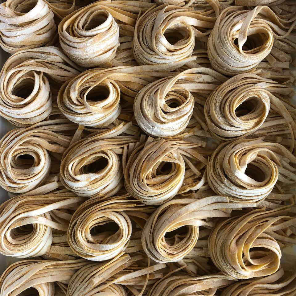 Nests of tagliatelle