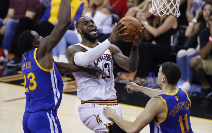 LeBron James&#x002019; brilliance finally paid off Friday with a victory in Game 4. (AP)