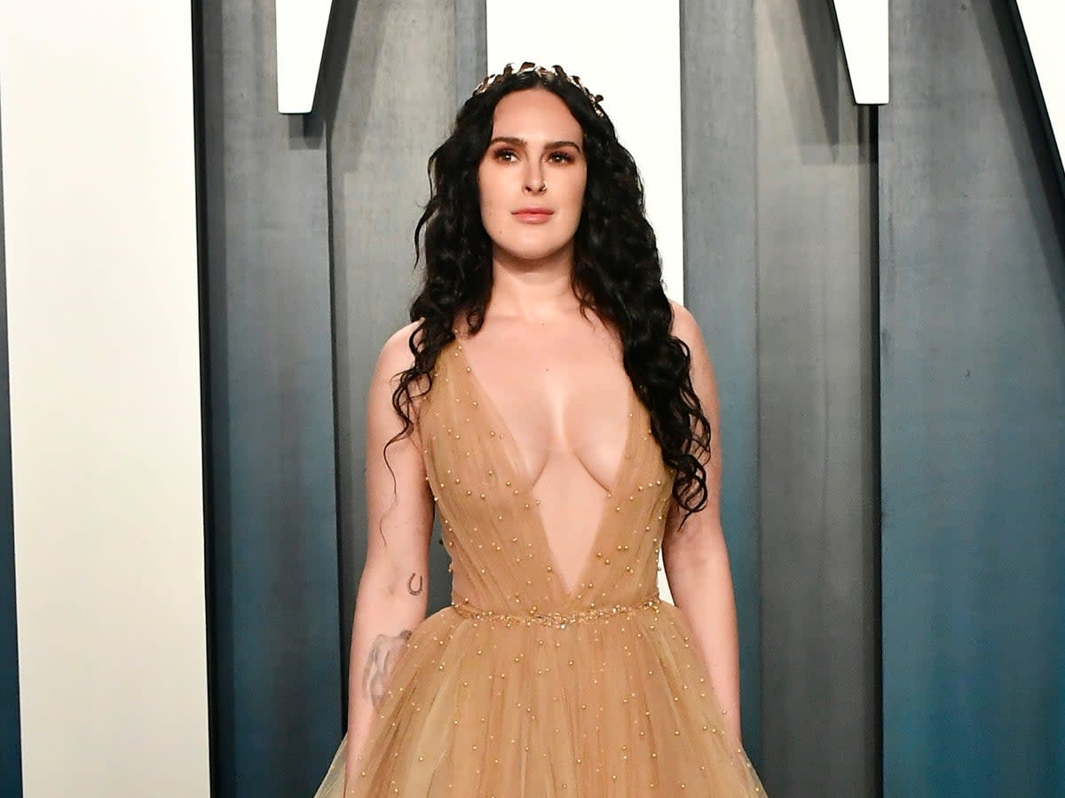 Rumer Willis attends the 2020 Vanity Fair Oscar Party hosted by Radhika Jones at Wallis Annenberg Center for the Performing Arts on February 09, 2020  (Getty Images)