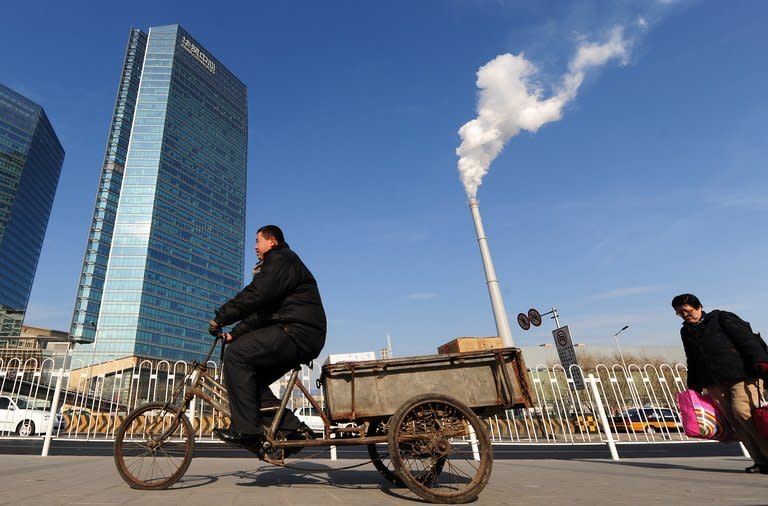 A cloud of smoke curls from the chimney of a coal-fired power plant in Beijing on December 16, 2009. Coal is set to surpass oil as the world's top fuel within a decade, driven by growth in emerging market giants China and India, with even Europe finding it hard to cut use despite pollution concerns, according to a report published Tuesday