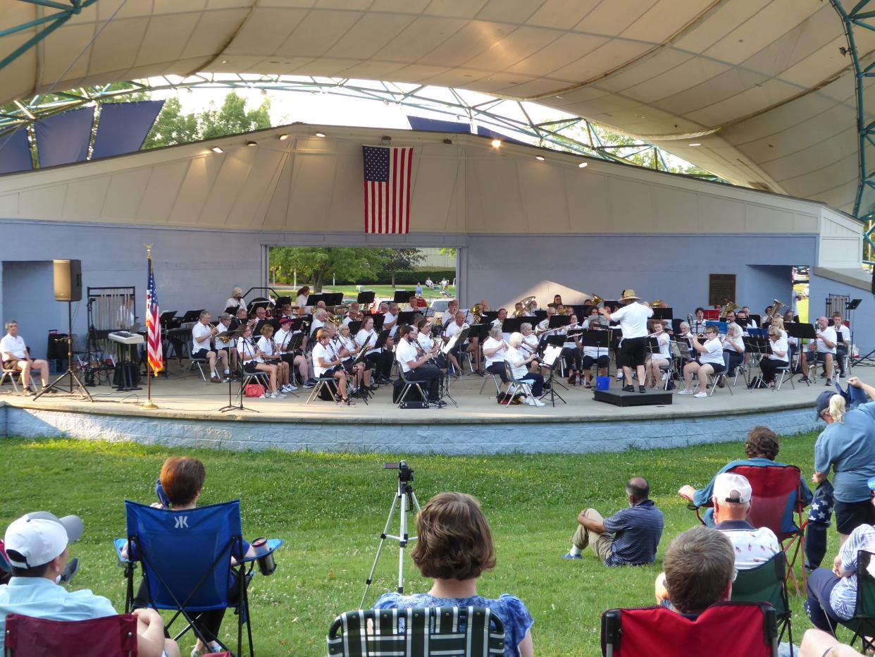 The Oak Ridge Community Band performing in last year’s July 4 concert.