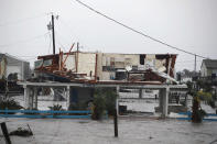 <p>A damaged home is seen after Hurricane Harvey passed through on August 26, 2017 in Rockport, Texas. (Photo: Joe Raedle/Getty Images) </p>