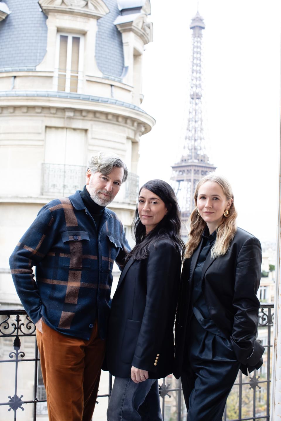 Michael Boroian, Ophélie Barassin and Alice Bouleau of executive search firm Sterling International.