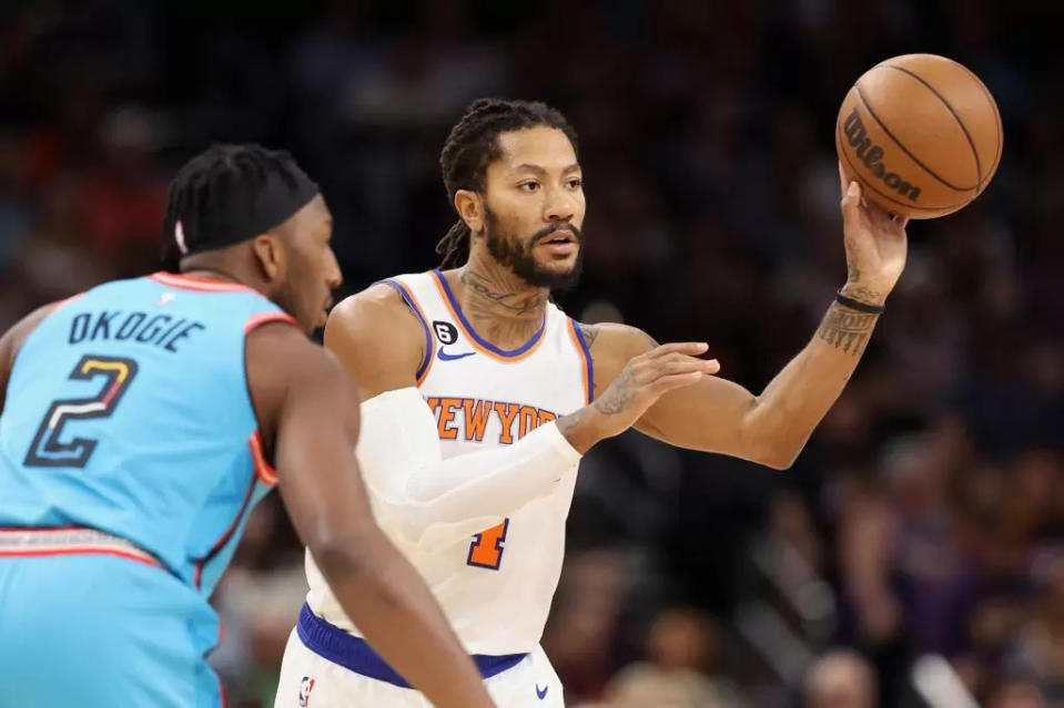 「飆風玫瑰」羅斯（Derrick Rose）成自由球員。法新社