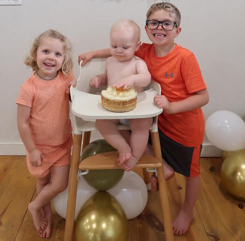<p>Joy Forsyth/Instagram</p> Gunner with his siblings