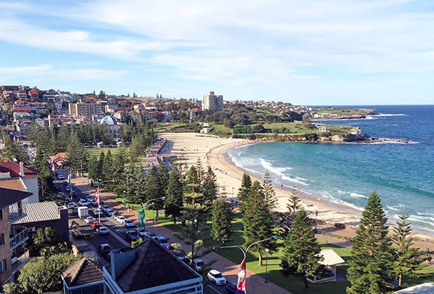 The stunning view from the room. Photo: Chris Ashton