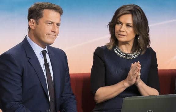 Lisa and Today Show co-host Karl Stefanovic. Source: Channel Nine