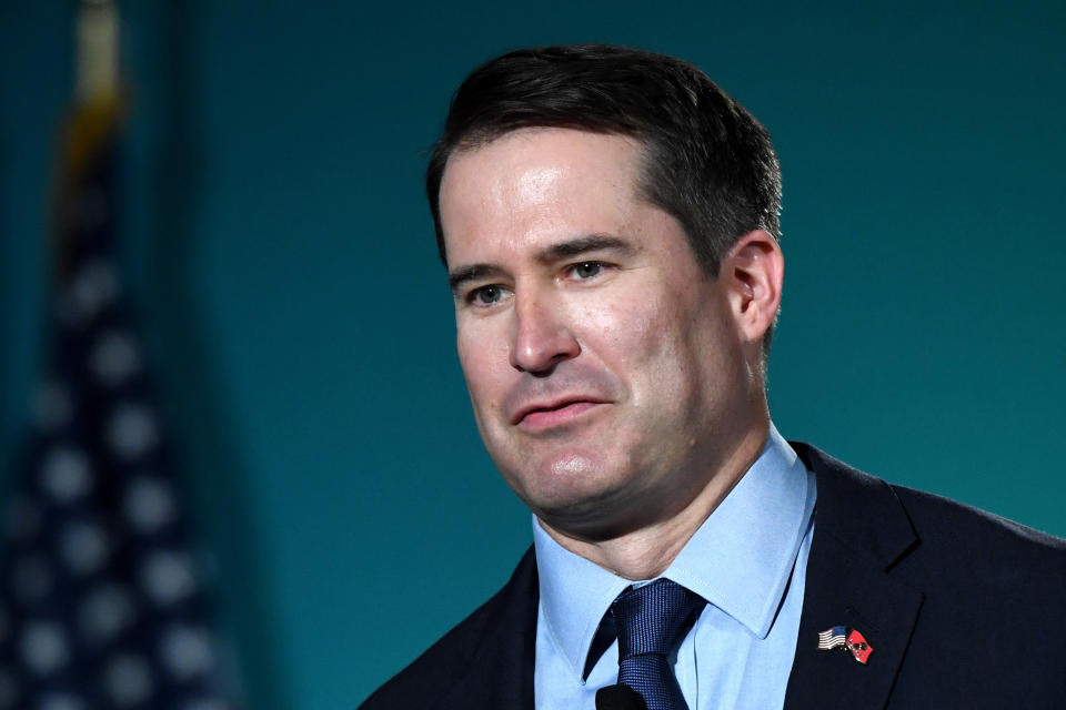 Democratic presidential candidate and U.S. Rep. Seth Moulton (D-MA) speaks during the 2020 Public Service Forum hosted by the American Federation of State, County and Municipal Employees (AFSCME) at UNLV on Aug. 3, 2019 in Las Vegas, Nevada. (Photo: Ethan Miller/Getty Images)