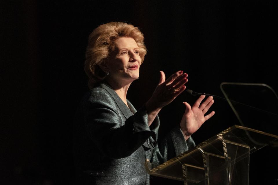 U.S. Senator Debbie Stabenow, (D-MI), speaks Monday, Jan. 20, 2020, during the 35th Annual Martin Luther King Jr. Day of Celebration Luncheon at the Lansing Center.