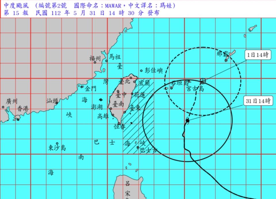 （圖取自中央氣象局網站）