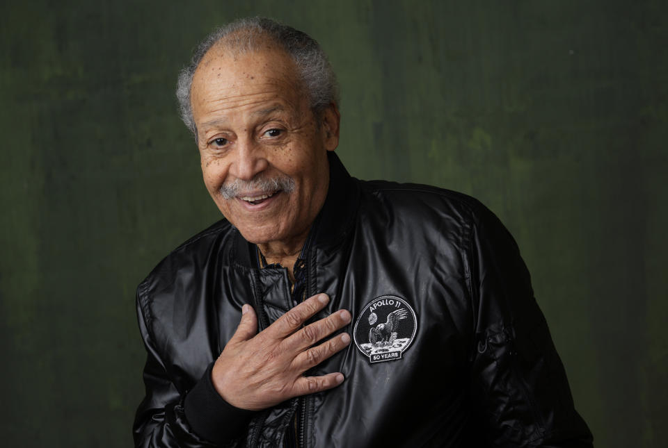 Former NASA astronaut Ed Dwight poses for a portrait to promote the National Geographic documentary film "The Space Race" during the Winter Television Critics Association Press Tour, Thursday, Feb. 8, 2024, at The Langham Huntington Hotel in Pasadena, Calif. (AP Photo/Chris Pizzello)