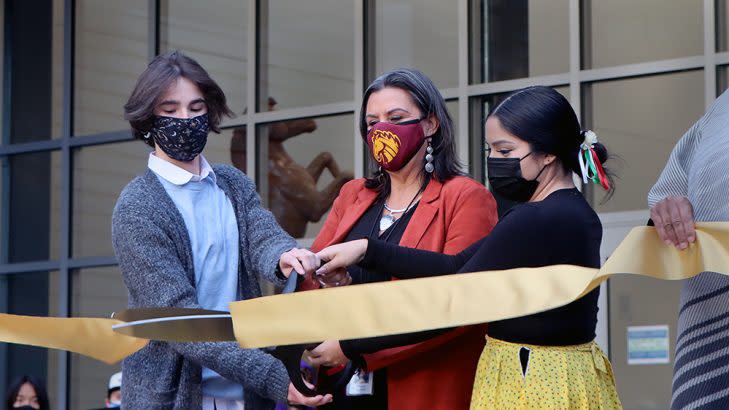 Milwaukie High School’s new building opened last fall. The pandemic delayed completion of the project. (North Clackamas Schools)