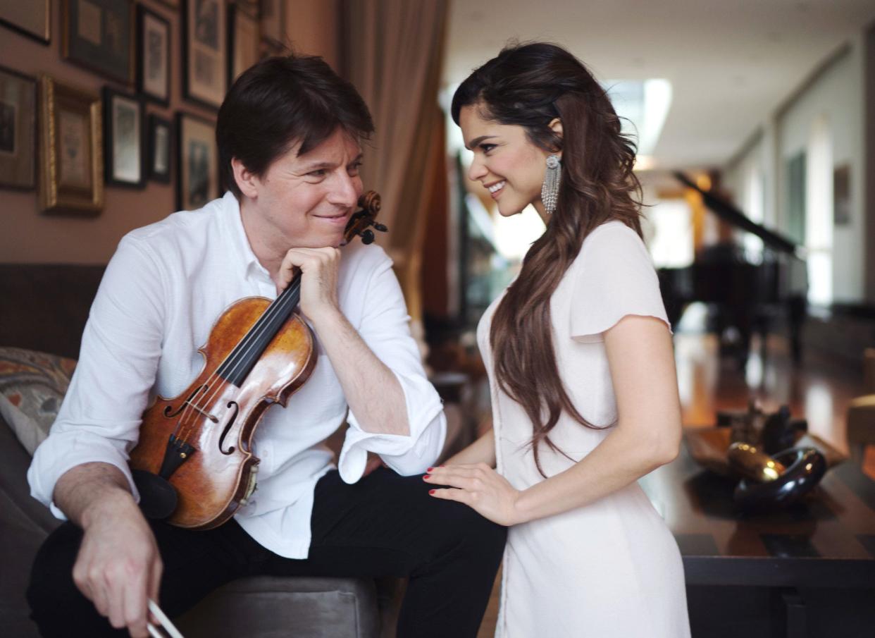 Violinist Joshua Bell and soprano Larisa Martinez, married in 2019, will perform together in Akron on Feb. 8, 2022, for Tuesday Musical.