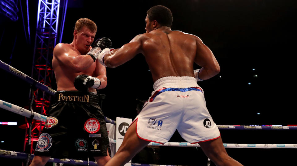 JD sponsors British heavyweight boxer Anthony Joshua. Photo: Richard Heathcote/Getty Images