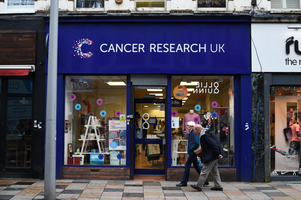 A Cancer Research UK shop in London. Photo: Kirsty O'Connor/PA Archive/PA Images