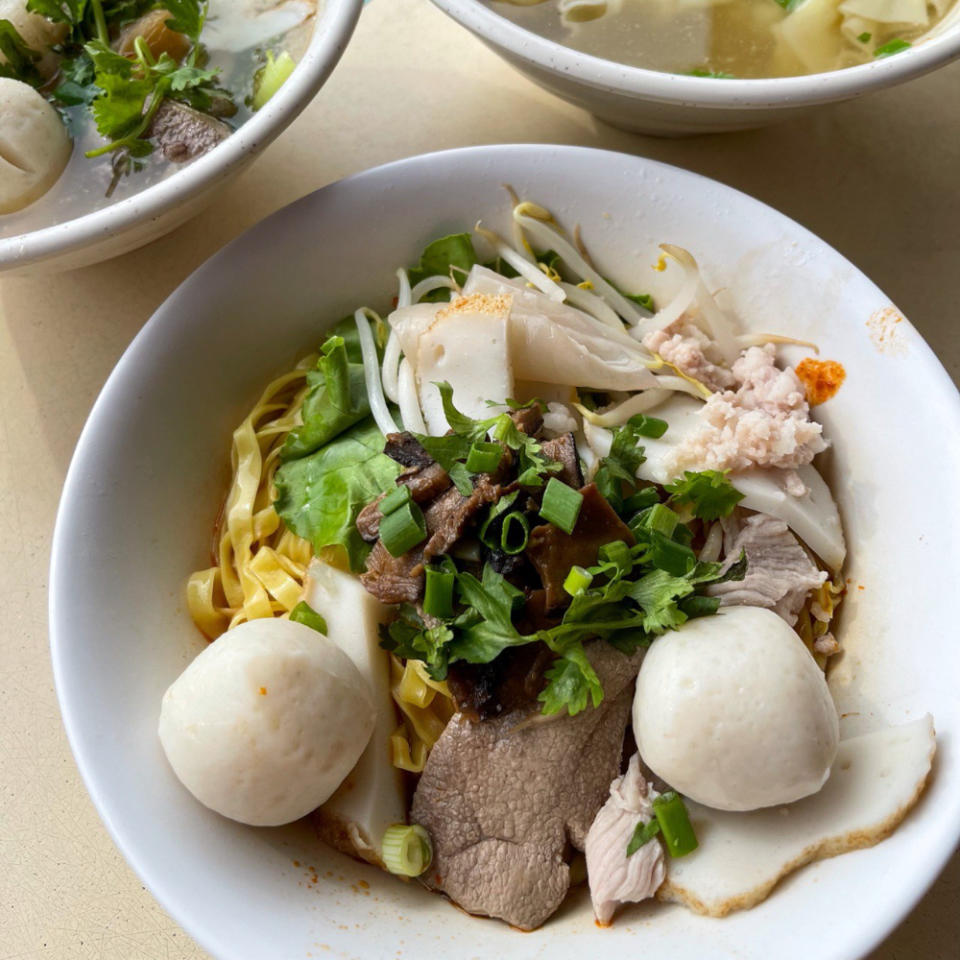 Minced Meat & Fishball Mee Pok Dry