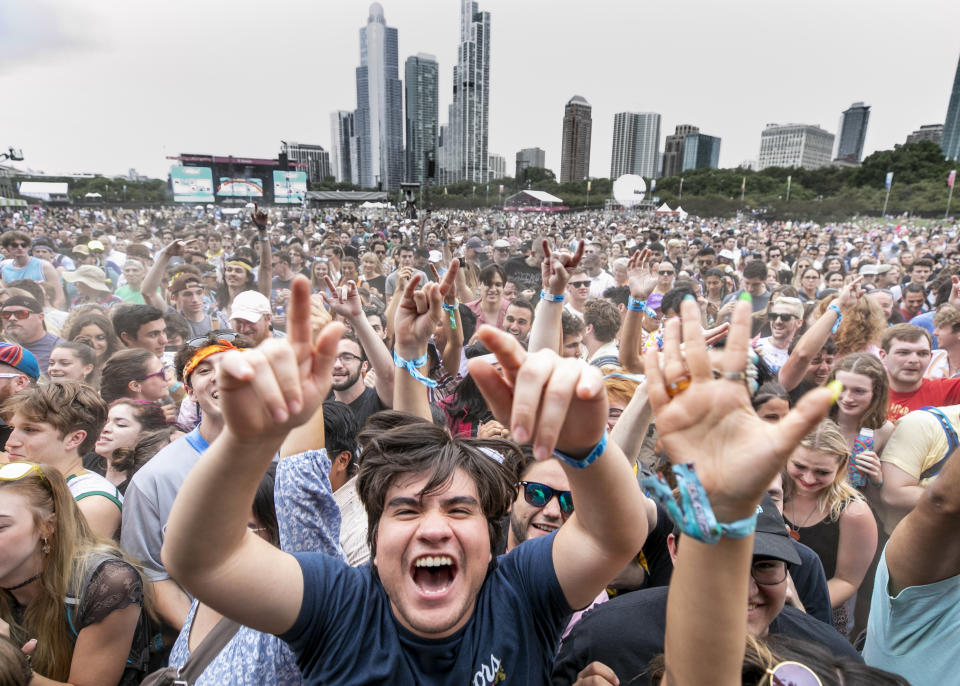 Festivalgoers attend day 2 of Lollapalooza at Grant Park on July 30, 2021 in Chicago, Illinois.<span class="copyright">Scott Legato/Getty Images,</span>
