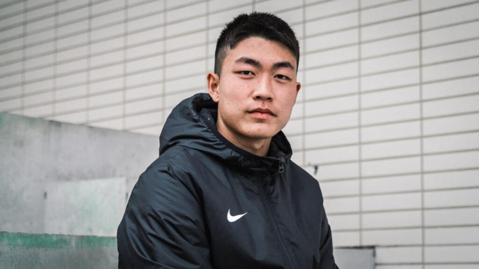 目前就讀興國高校的謝禹光，曾是2022年U17亞洲杯預選賽代表隊成員（圖彭善豪攝）