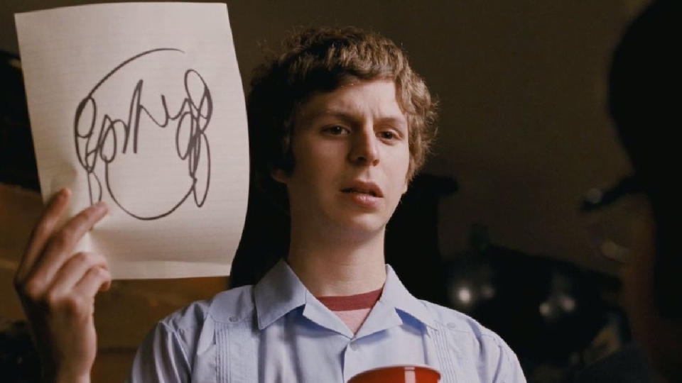 Michael Cera in Scott Pilgrim vs. The World.