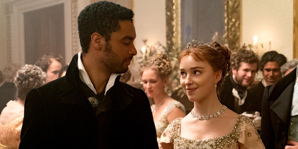 Phoebe Dynevor and Regé-Jean Page star in Netflix's hit period drama, 