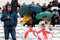 Cricket - England vs West Indies - Second One Day International - Trent Bridge, Nottingham, Britain - September 21, 2017 Fans in the stands as rain stops play Action Images via Reuters/Andrew Boyers