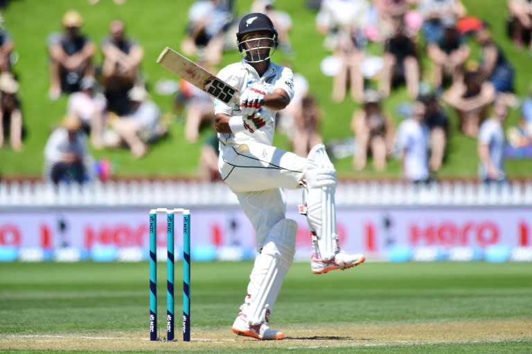 Rush of blood: New Zealand's Jeet Raval was out to a rash pull shot on the stroke of lunch in Wellington