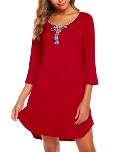 Long Sleeve Nightgown, S$14.04. PHOTO: Amazon