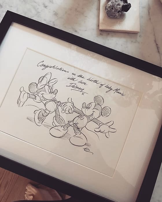 Kevin Clifton shared a Disney drawing dedicated to his daughter Minnie