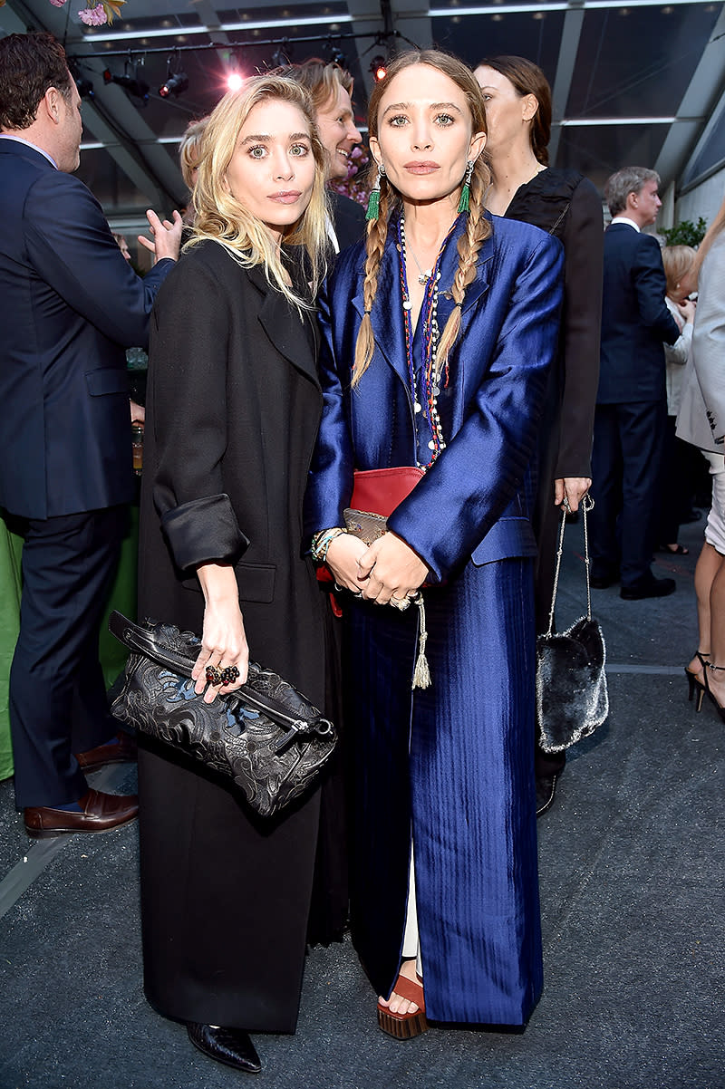 <p>The Olsen twins hit the red carpet together for the 40th Anniversary Gala for Studio in a School in New York City. Of course, the designers were rocking some high-fashion looks. (Photo: Patrick McMullan/Patrick McMullan via Getty Images) </p>