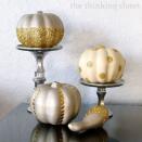 <p>When is glitter<em> not</em> a good idea? These tiny pumpkins positively sparkle with a splash of metallic gold. </p><p><em><a href="http://www.thinkingcloset.com/2013/10/28/glitter-glam-pumpkins-100-gift-card-giveaway/" rel="nofollow noopener" target="_blank" data-ylk="slk:Get the tutorial at The Thinking Closet »;elm:context_link;itc:0;sec:content-canvas" class="link ">Get the tutorial at The Thinking Closet »</a></em></p>
