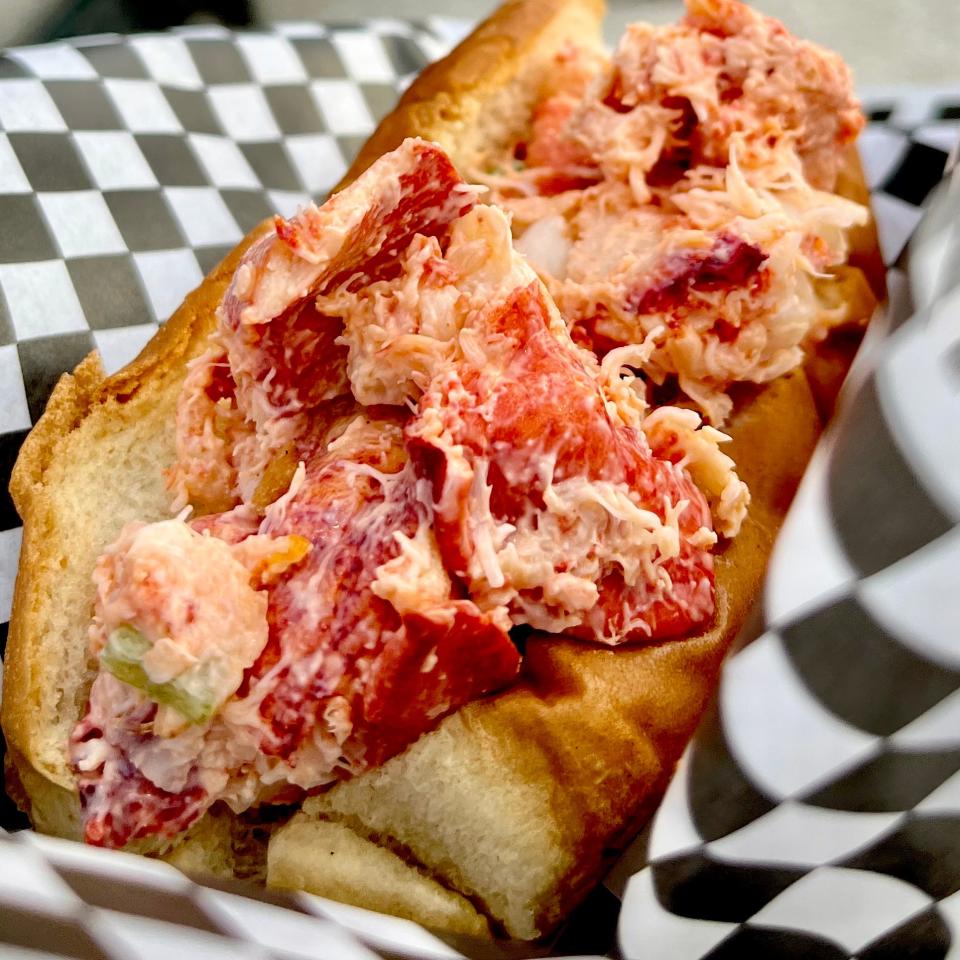 A lobster roll from Dockside Dave's. The food truck, which opened on Father's Day 2022, is expanding during summer 2023  to become a Cape May seafood market with fresh-prepared food.