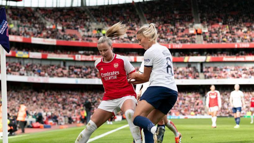 Arsenal play Tottenham at Emirates Stadium