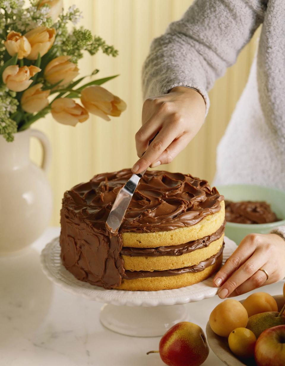 Better Boxed Yellow Cake with Chocolate Frosting