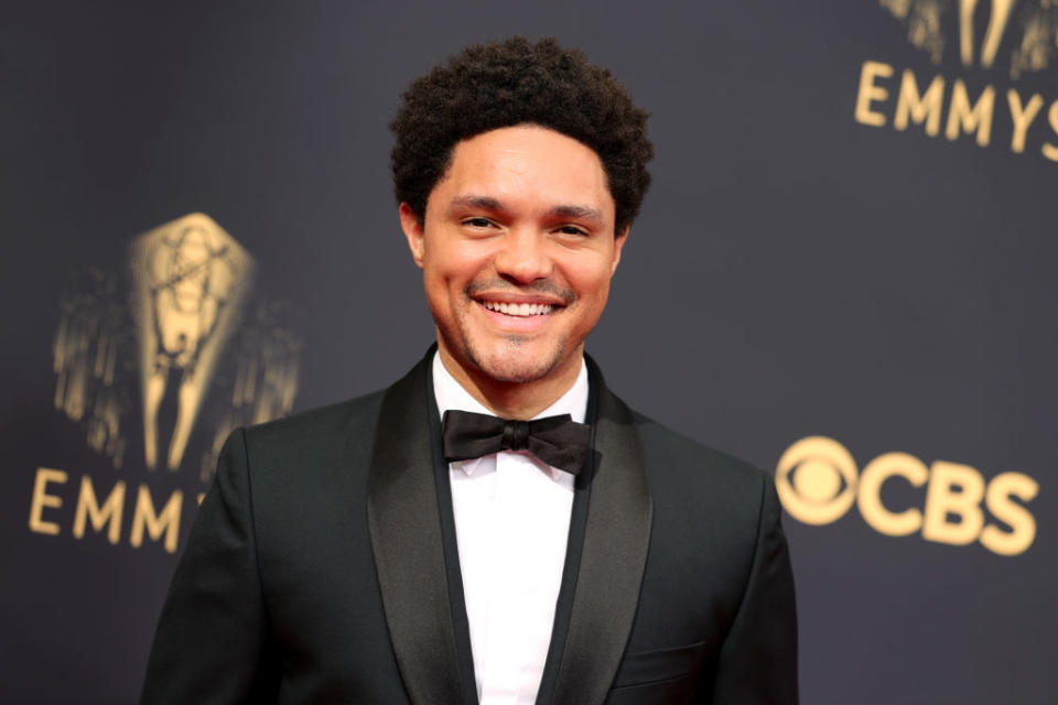 LOS ANGELES, CALIFORNIA - SEPTEMBER 19: Trevor Noah attends the 73rd Primetime Emmy Awards at L.A. LIVE on September 19, 2021 in Los Angeles, California. (Photo by Rich Fury/Getty Images)<span class="copyright">Getty Images—2021 Getty Images</span>