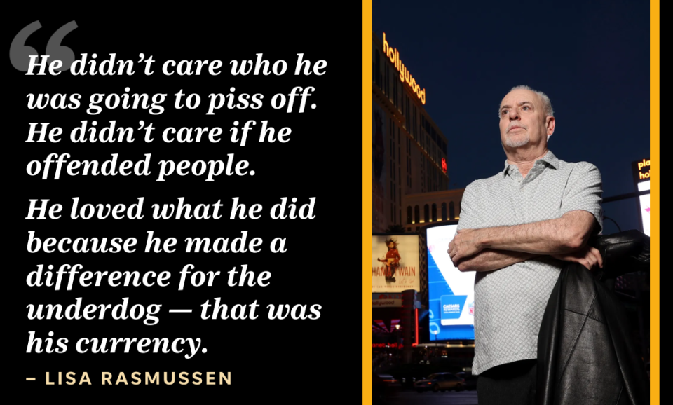 On Sept. 3, Jeff German (pictured), an investigative journalist at the Las Vegas Review-Journal newspaper, was found stabbed to death outside his home.

Lisa Rasmussen, a local criminal defense lawyer who knew German for 20 years said, "Jeff, in a million years, would never have thought that this would be the case that he’d be killed over."