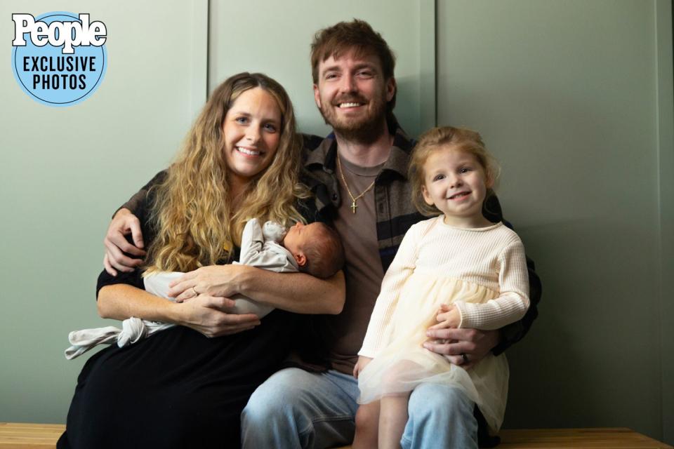 <p>Smith Creative</p> Bradon Lancaster and wife Tiffany with their two kids