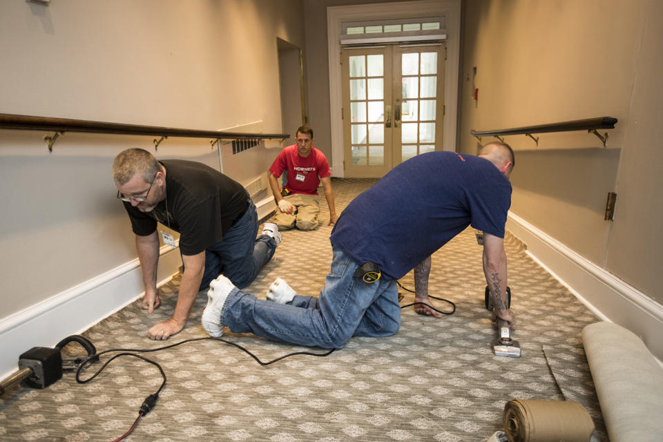 White House renovations unfold while Trump stays at golf resort