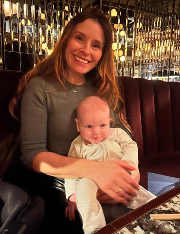 <p>Gordon Ramsay/Instagram</p> Tana Ramsay cuddles 4-month-old son Jesse