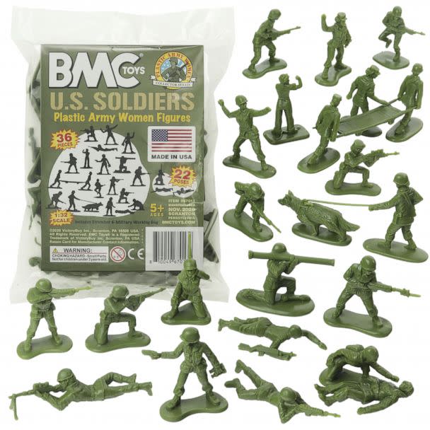 PHOTO: BMC Toys' plastic Army women figures are pictured here. (BMC Toys)